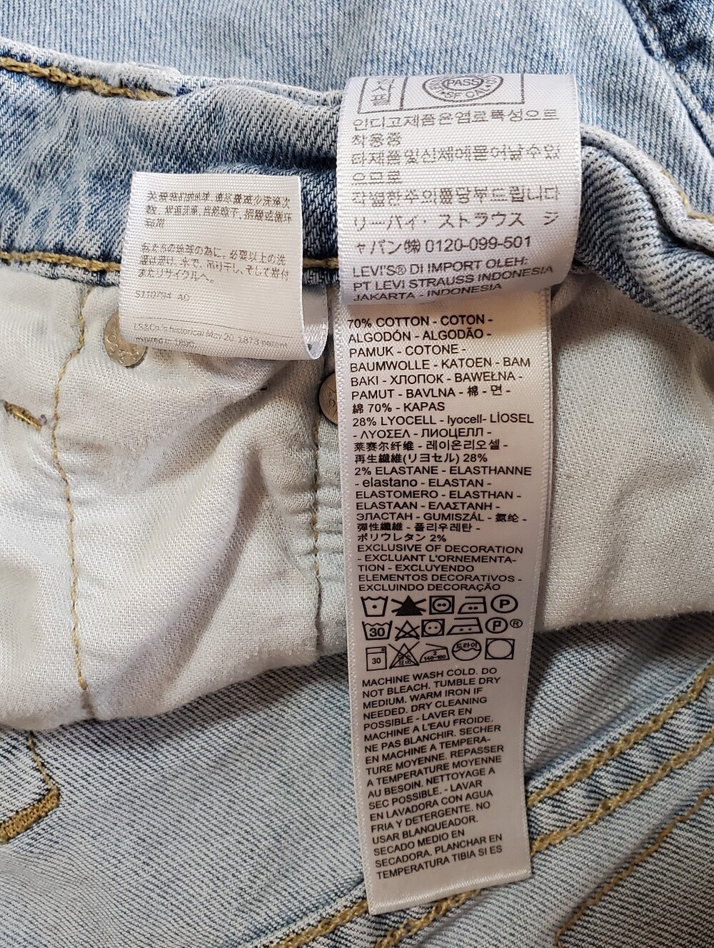 Levi's 502 Waist 36 Length 32 Light Wash Jeans 36x32 - Picture 4 of 5